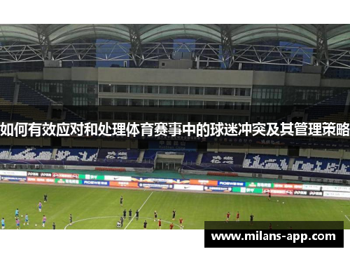 如何有效应对和处理体育赛事中的球迷冲突及其管理策略